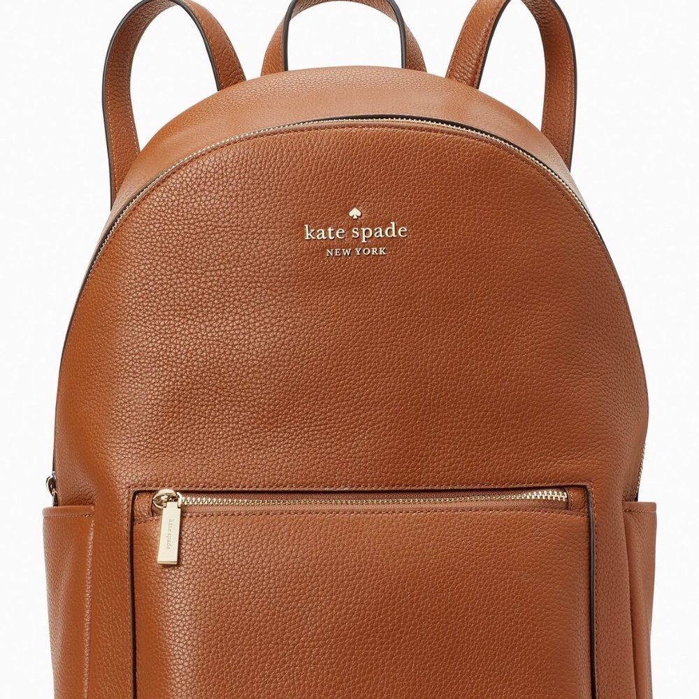 Kate Spade Leila Pebbled Leather Large Dome Backpack (NWT) + picnic blanket